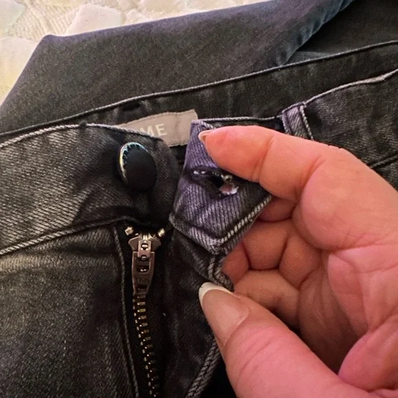 A-Frame (Stitchfix) Mens Charcoal Jeans Size 36 - Picture 7 of 10